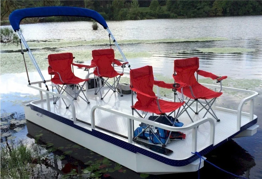 Pro Strike 126 EXR pontoon boat Pro Strike 126 EXR pontoon boat