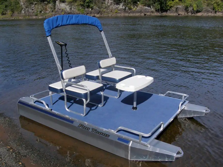 Fun Toons Electric Mini Pontoon Boat