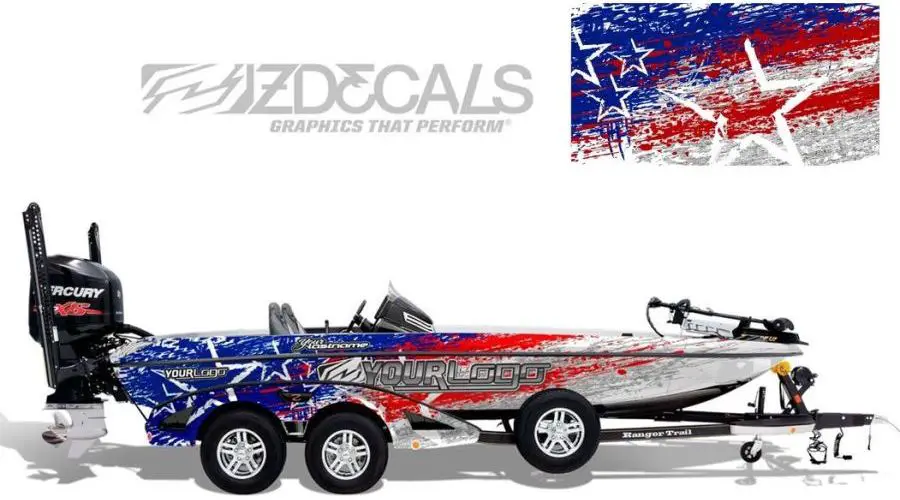 Patriot boat wrap