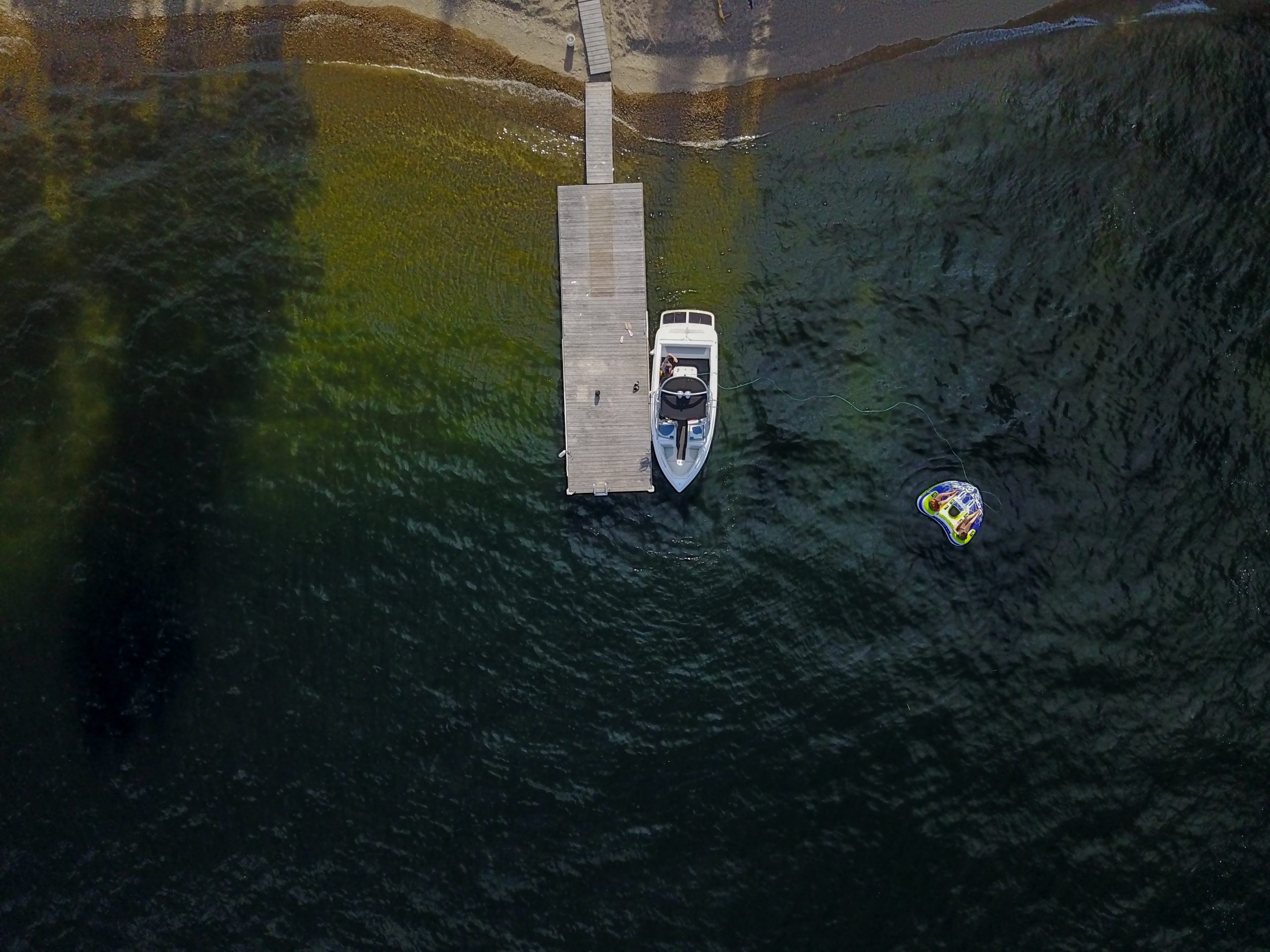 Big White Bass Boat