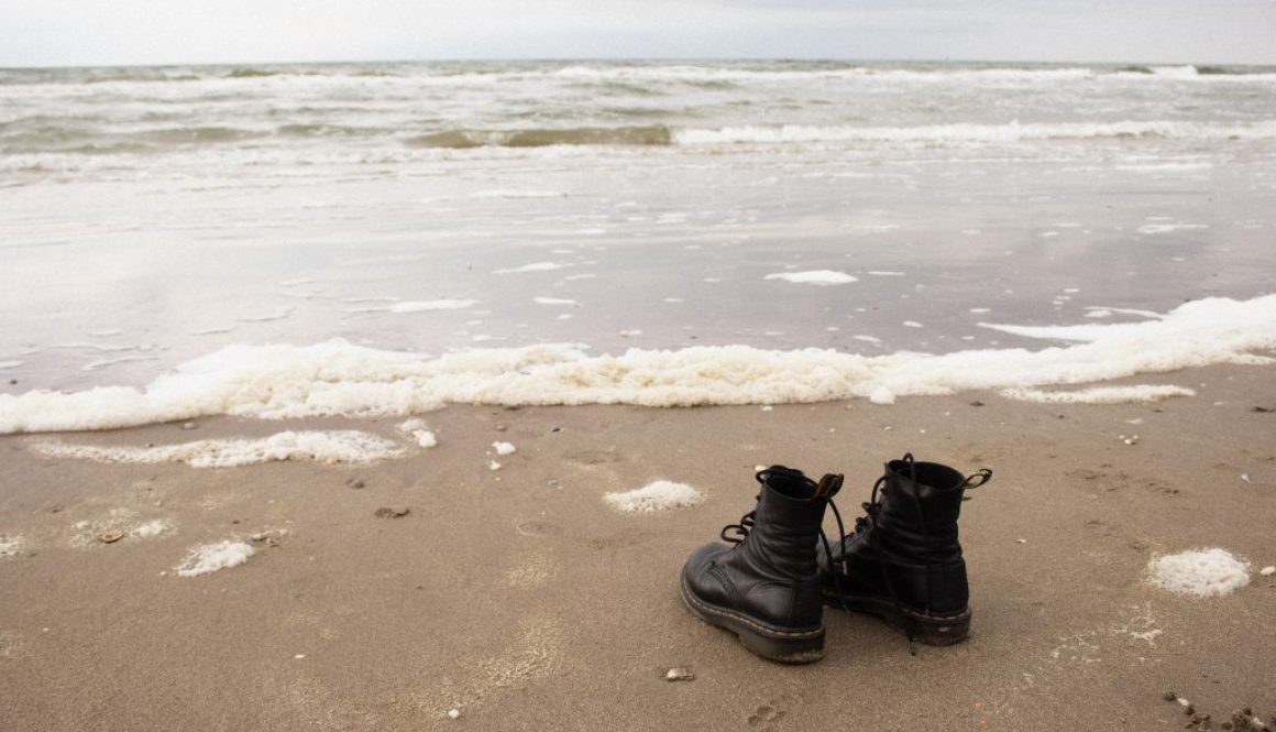 Woman Shoes on beach