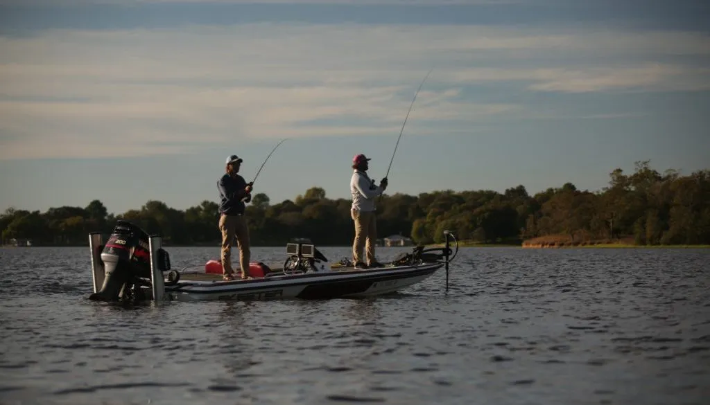 Fishinh on Deck Boat