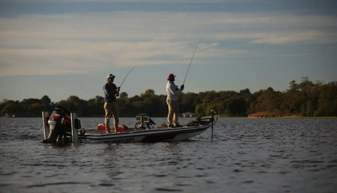 Fishinh on Deck Boat
