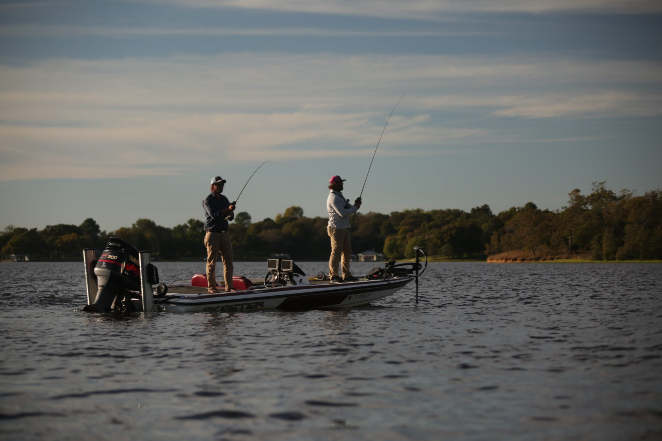 Fishinh on Deck Boat